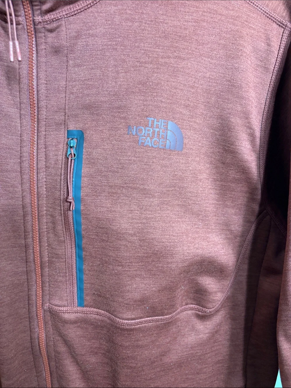 The North Face Men's Canyonlands Fleece Full-Zip Jacket in Rust XXL